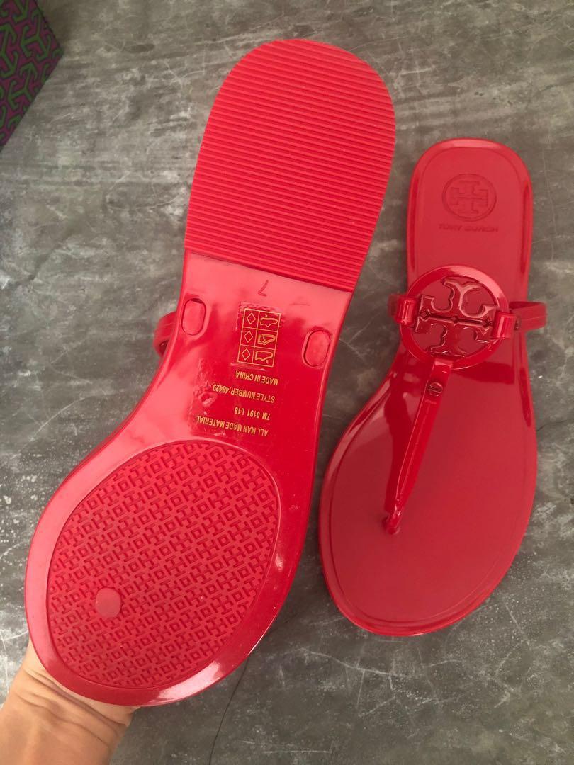 NEW Tory Burch Ruby Red Mini Miller Sandals