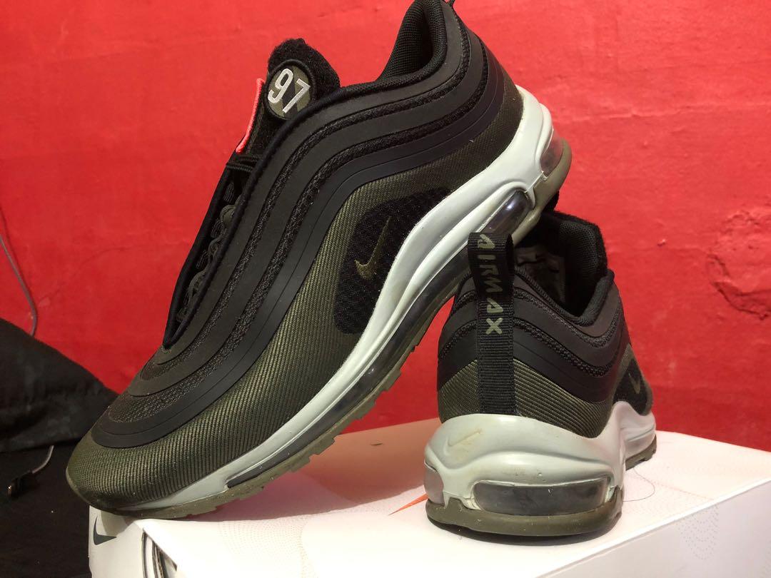 Nike Custom Air Max 97 Olive Black Grey Men s Fashion
