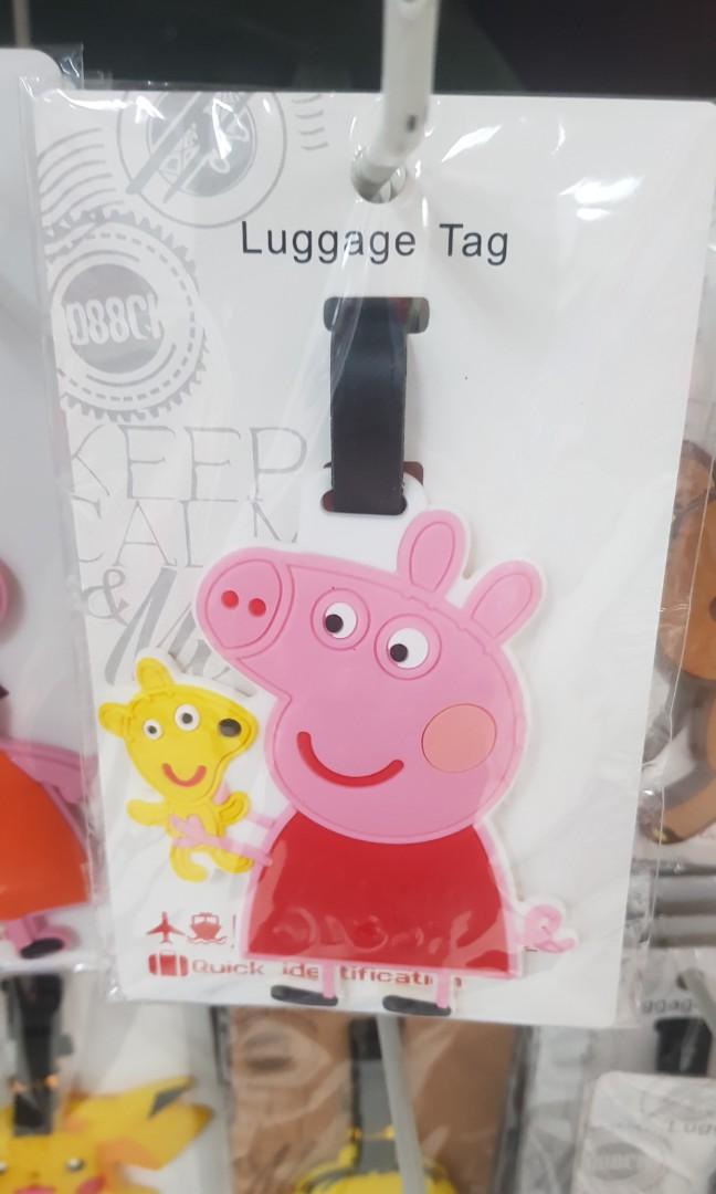 pig luggage tag