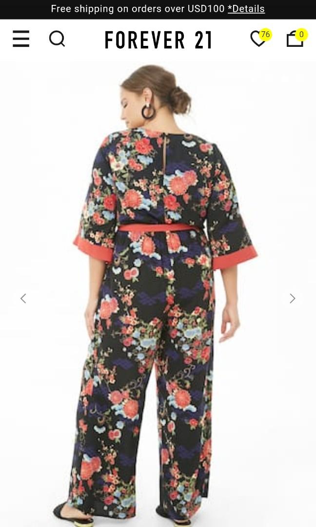plus size kimono jumpsuit