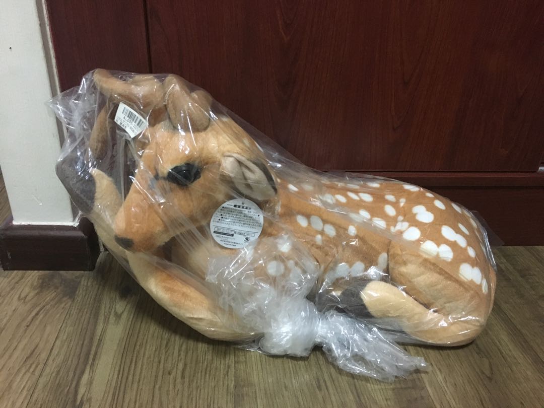 life size plush deer