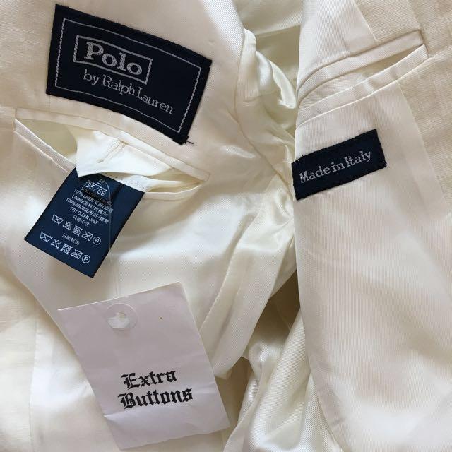 RRL Ralph Lauren Polo Linen 蔴質麻質男童西製外套西裝褸, 男裝, 上身