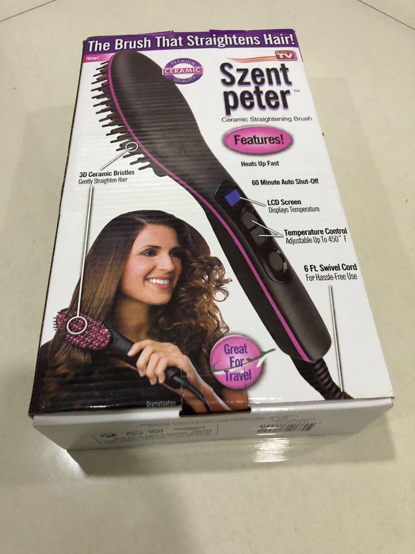 Szent peter ceramic straightening brush cheap