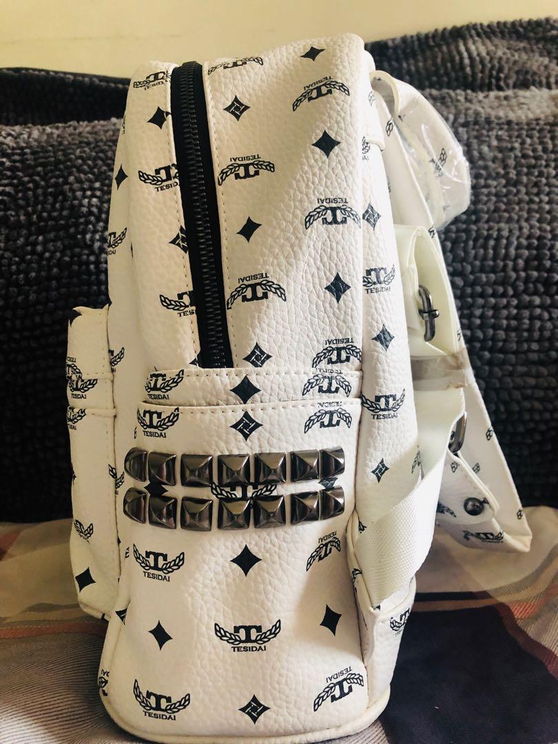 TESIDAI BACKPACK WHITE Women s Fashion Bags Wallets Backpacks