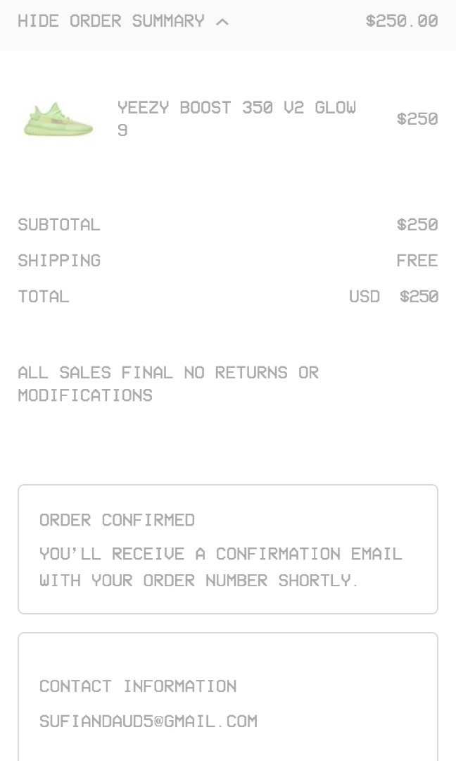 Yeezy on sale supply glow