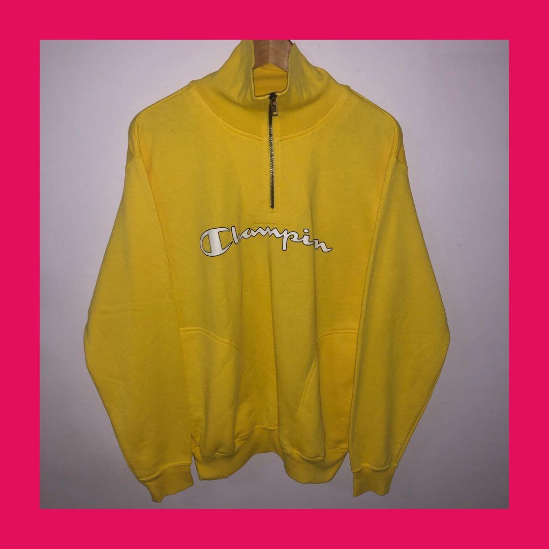 Champion sweater dress yellow new arrivals