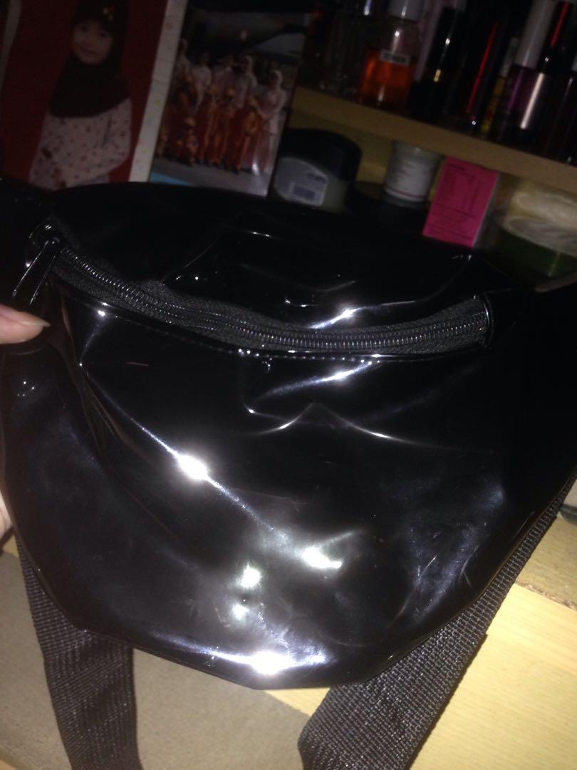 transparent black bag