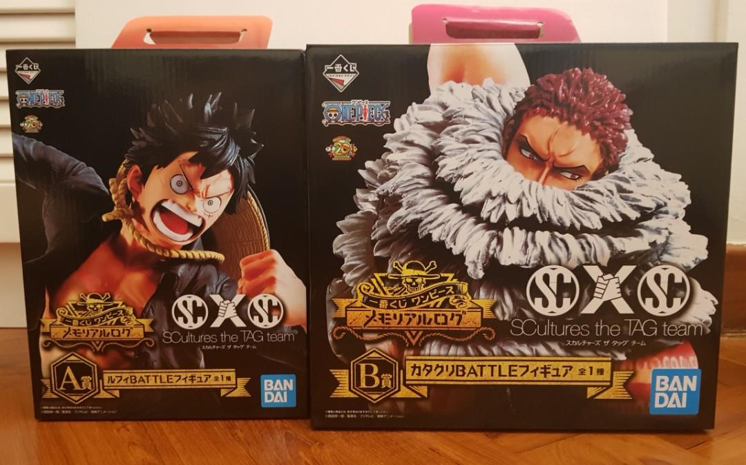 Wtt Wts Luffy Katakuri One Piece Memorial Log Kuji Set Hobbies Toys Toys Games On Carousell
