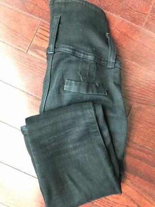 High waisted black jeans