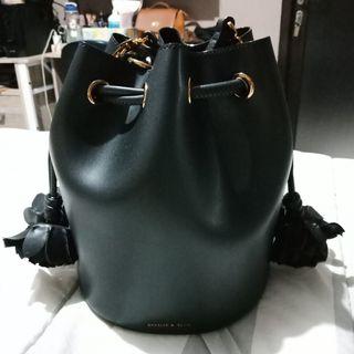 Charles & keith CK Bucket Bag - black