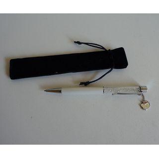Swarovski crystalline ballpoint pen with Hello Kitty charm