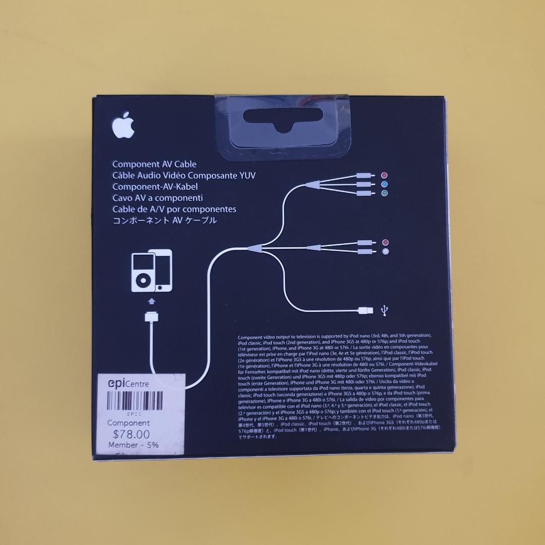 Apple Component AV Cable 30 Pin Connector MRTTampines, Computers