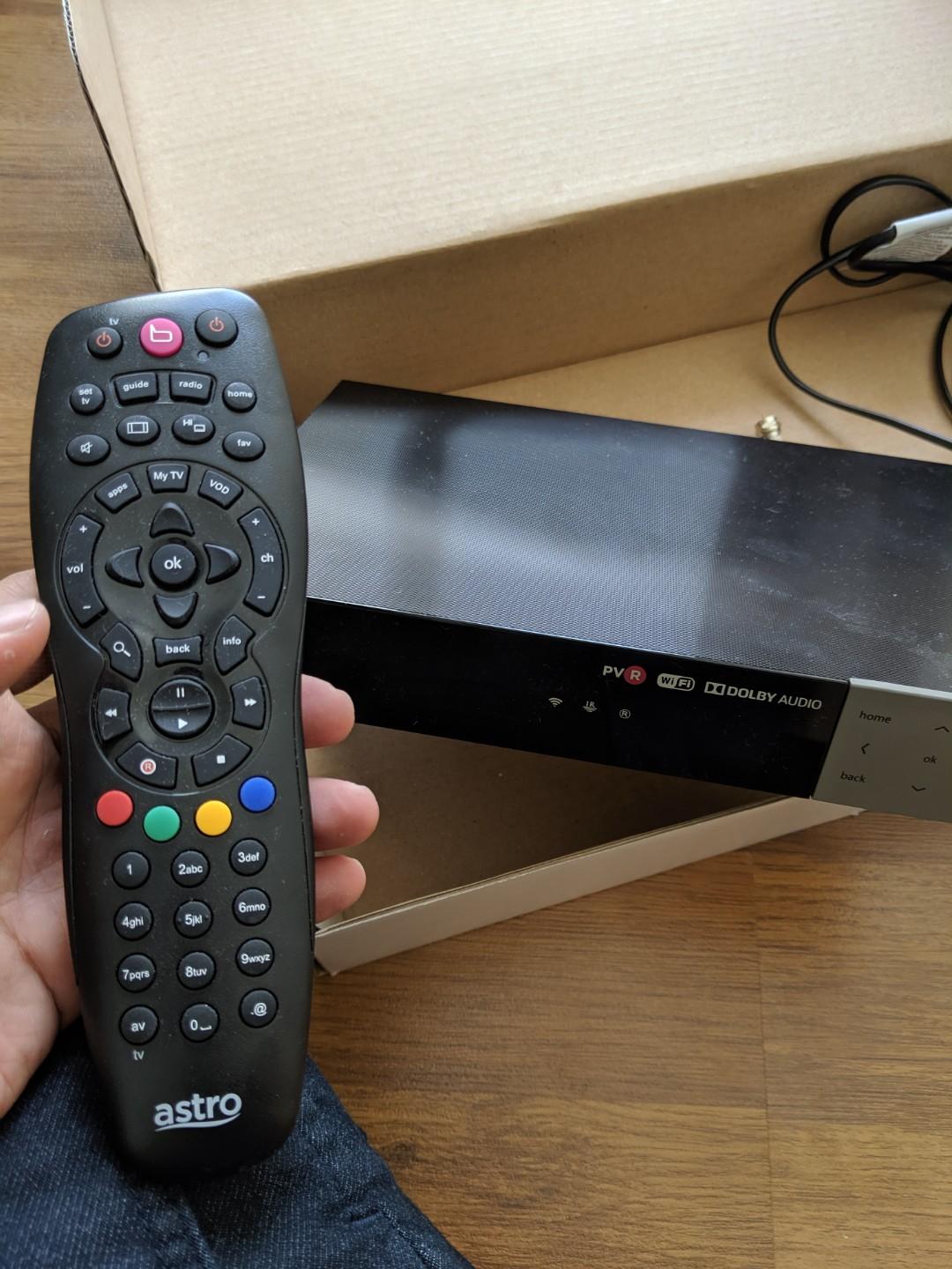 Astro Decoder (cannot replace your old decoder) + Original Remote, TV