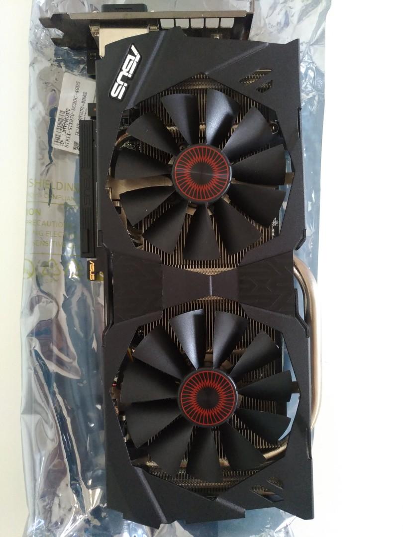 Gpu Asus Strix Gtx970 Dc2oc 4gd5 Electronics Computer Parts Accessories On Carousell