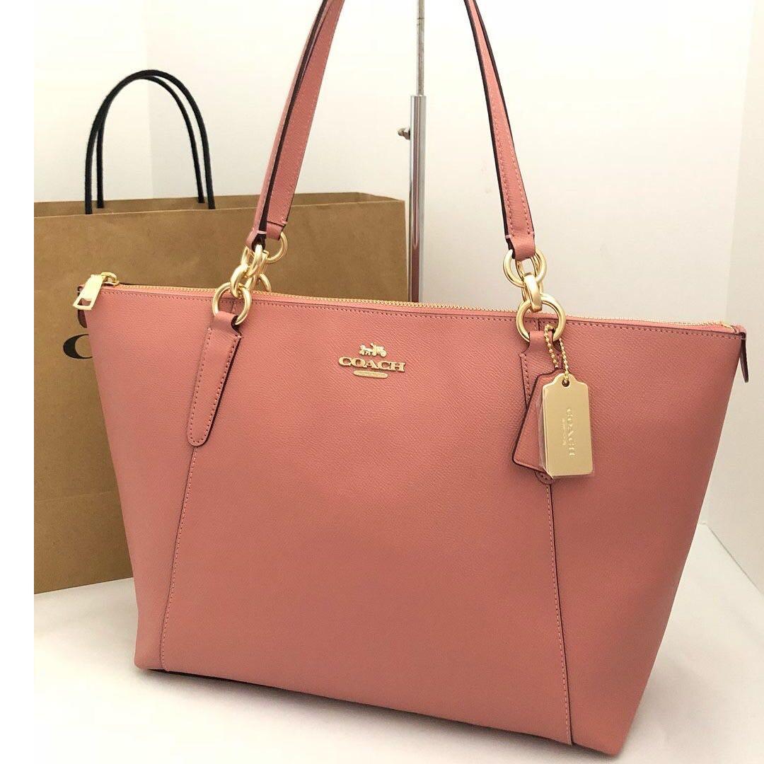 Authentic Coach AVa Tote in Old Rose leather On hand Luxury Bags