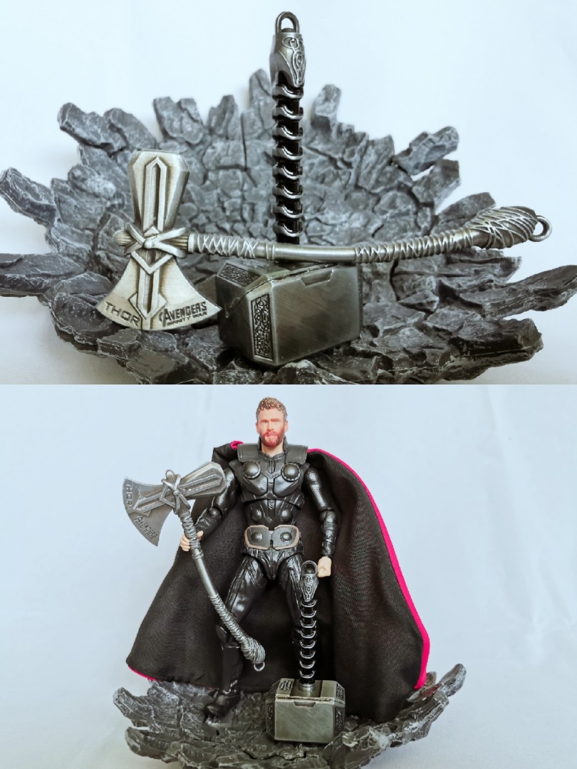 Avengers Endgame Thor Stormbreaker And Mjolnir Hammer Die Cast Keychain Toys Games Bricks Figurines On Carousell Thor as motivated and shaped as he was in iw, posses both stormbreaker and mjolnir. avengers endgame thor stormbreaker and mjolnir hammer die cast keychain