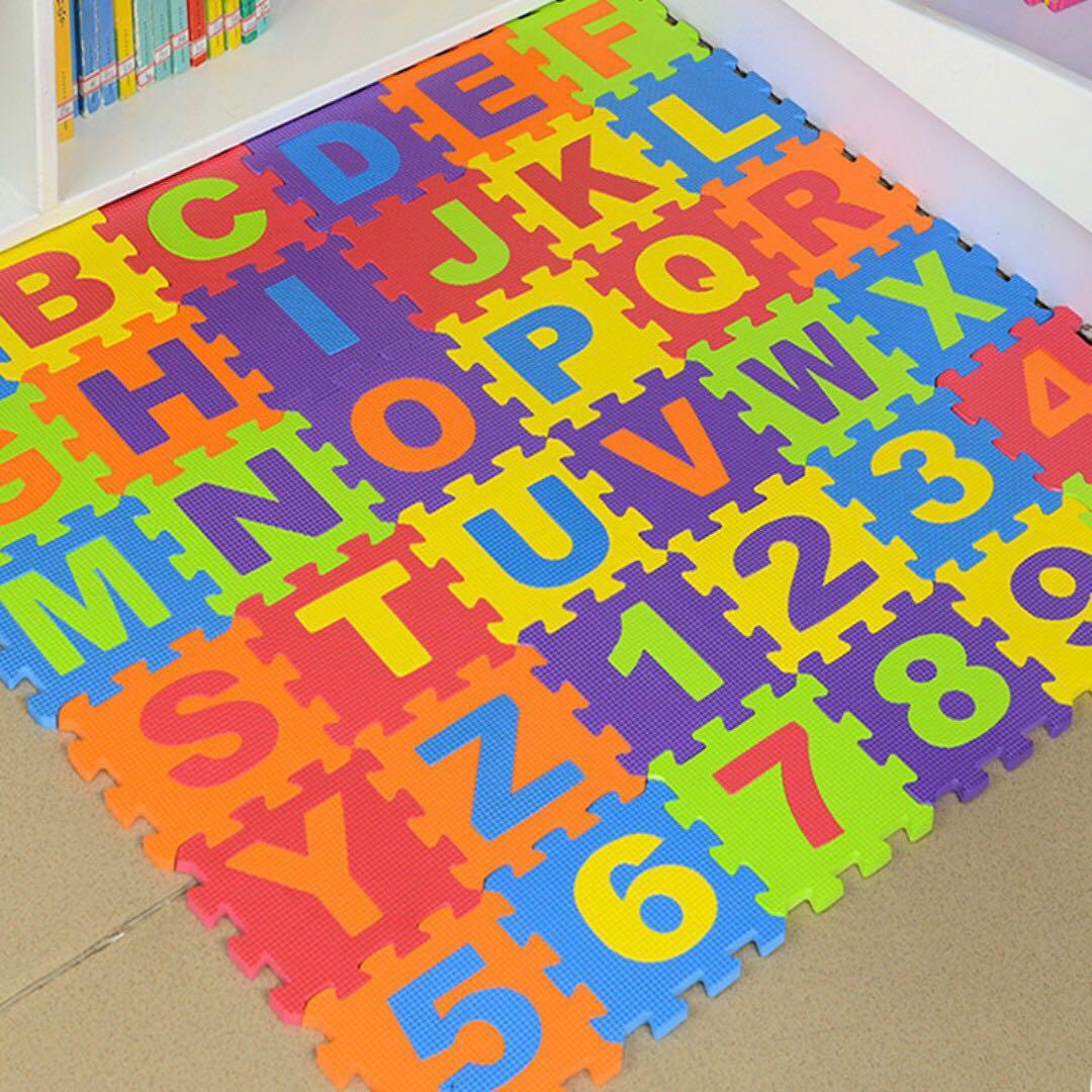 Baby Child Number Alphabet Puzzle Foam 15cm 36 Pcs Play Mat