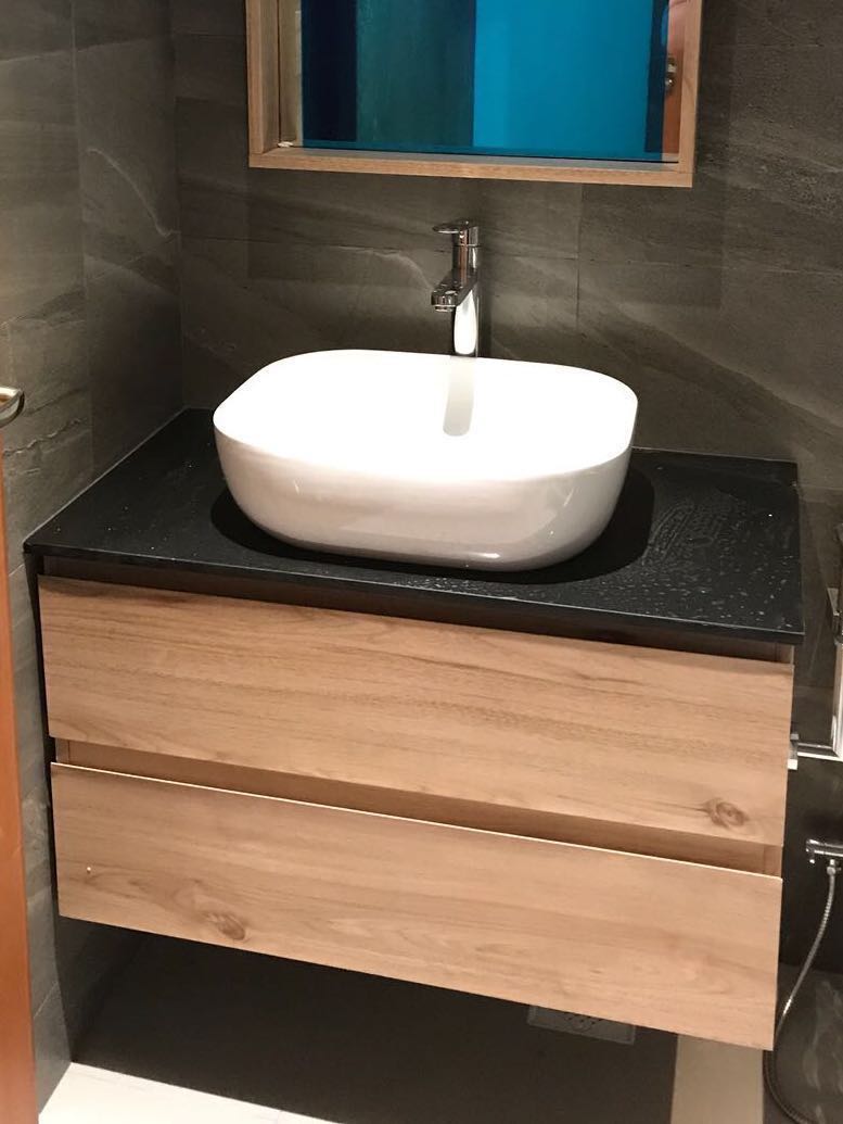Bathroom Custom Made Basin Cabinet Stainless Steel Furniture
