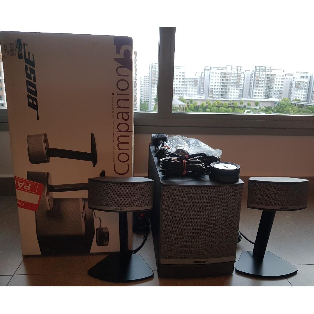 Bose Companion 5 Multimedia Speaker System Electronics Audio On Carousell