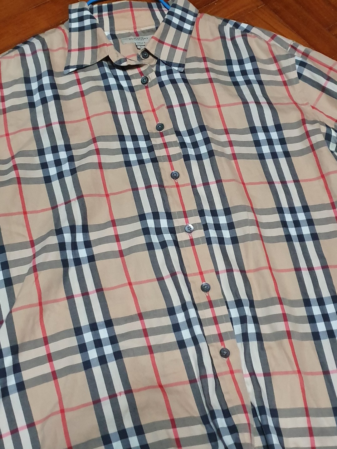 Burberry Nova Checkered Shirt, Men's Fashion, Tops & Sets, Formal ...