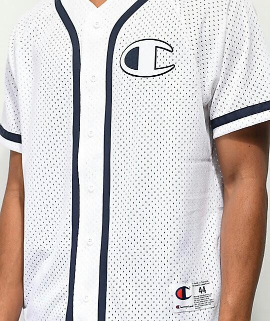 champion mesh baseball jersey