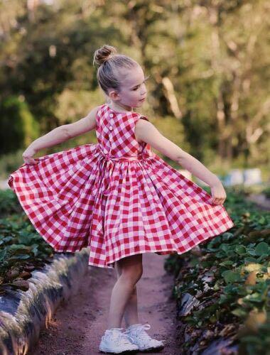Dollcake red checker swirl dress Babies Kids Babies Kids