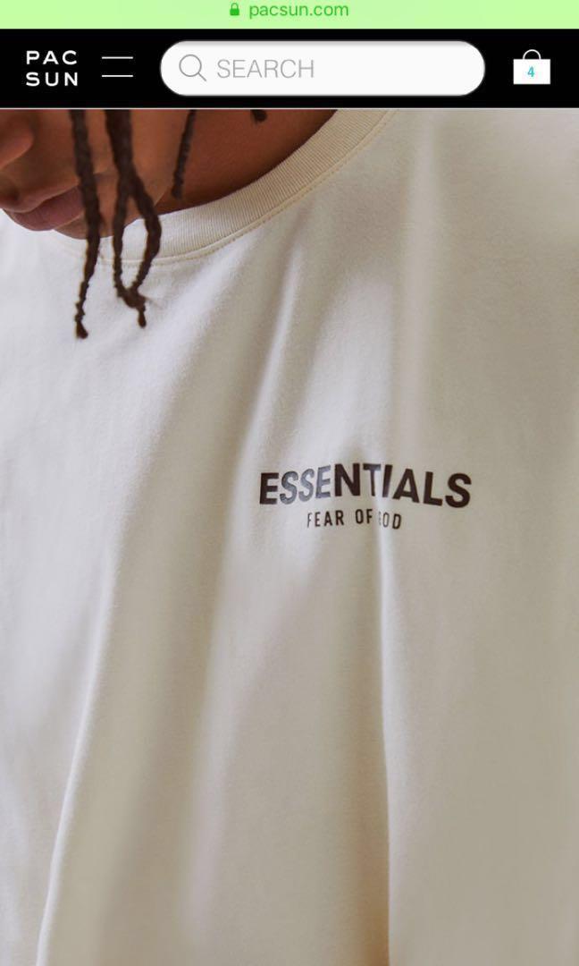 FOG ESSENTIALS BOXY LOGO T-SHIRT, Men's Fashion, Tops & Sets 