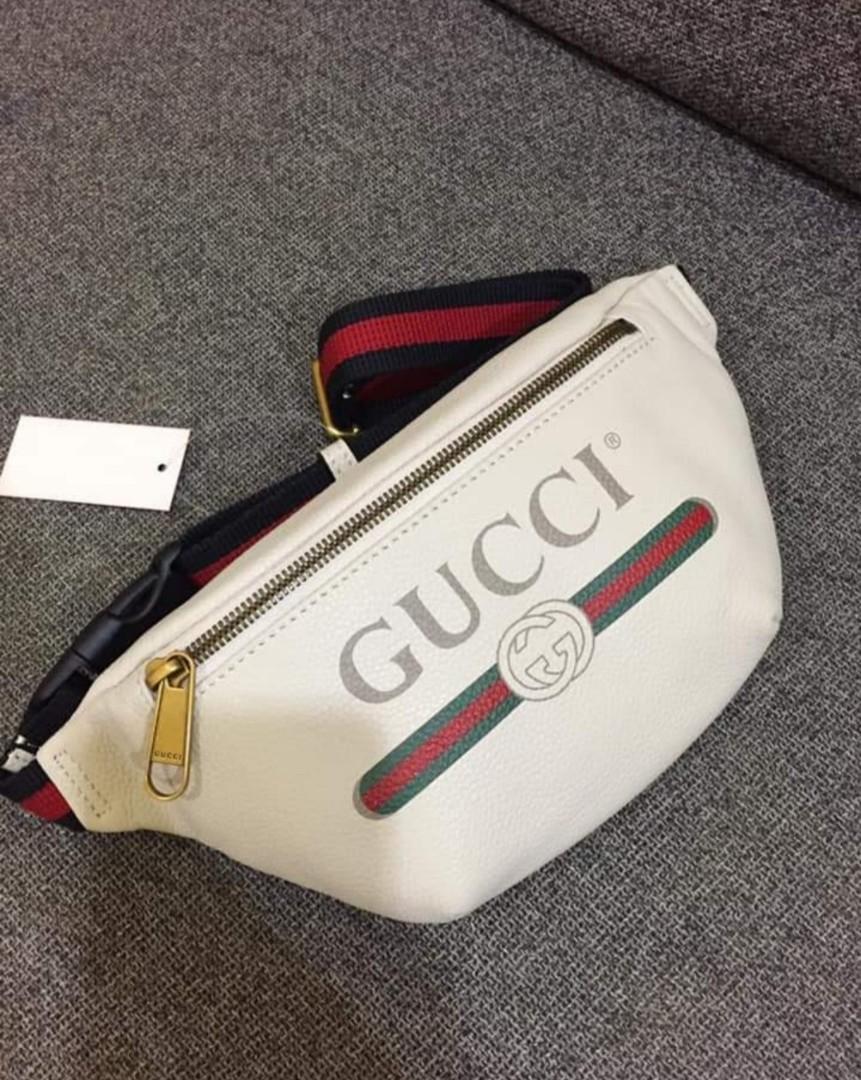 White gucci hotsell pouch