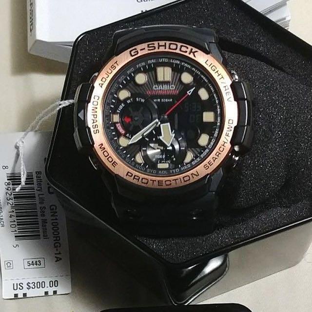 NEW GULFMASTER GSHOCK UNISEX DIVER SPORTS WATCH 100 ORIGINAL AUTHENTIC CASIO G SHOCK GN 1000RG 1ADR GN 1000RG 1A GN1000RG 1A GN 1000 1A