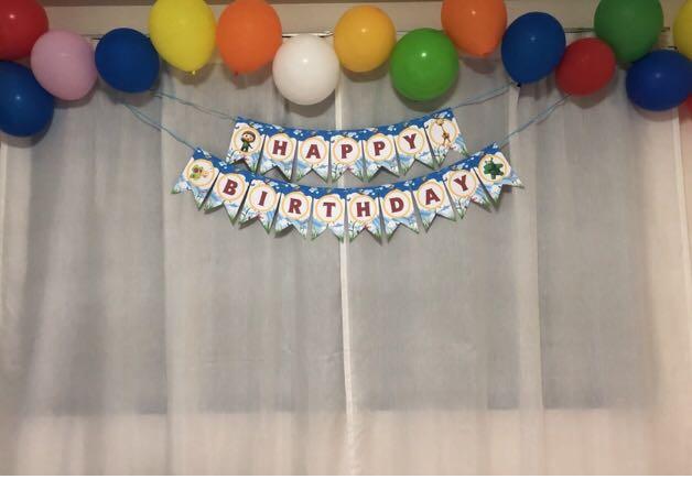 Happy Birthday Bunting Banner Baby Tv Design Craft Others