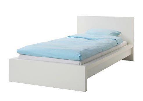 Ikea Malm Single Bed Frame White Furniture Beds Mattresses On Carousell