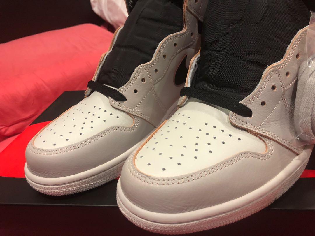Jordan 1 OG High defiant Nike x SB Light Bone Men s Fashion