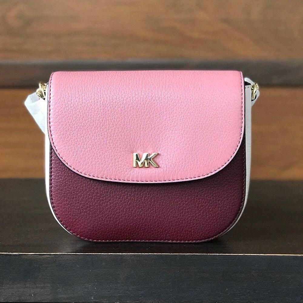 MICHAEL Michael Kors Selma Mini Color-Blocked Cross-Body Bag in Pink