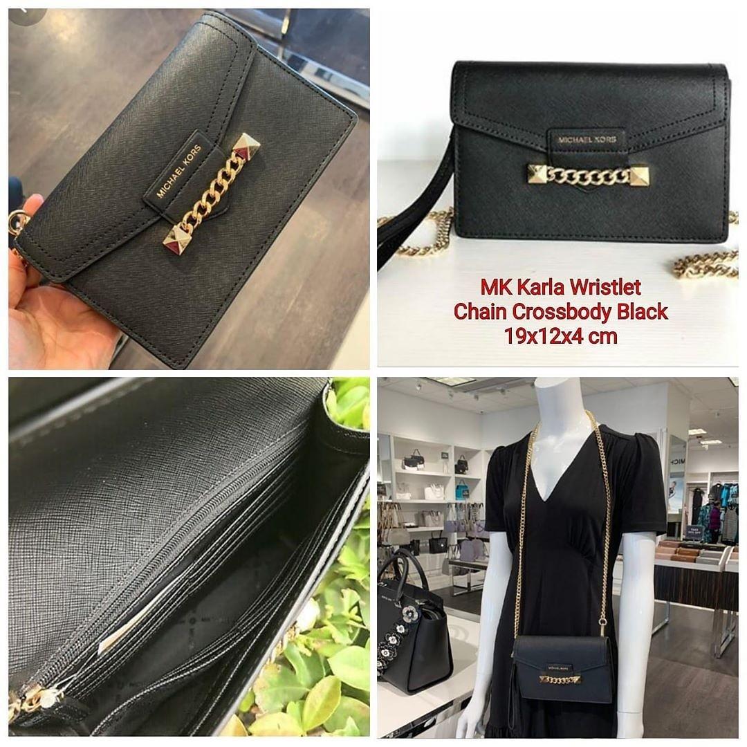 Michael kors karla wristlet chain crossbody clearance