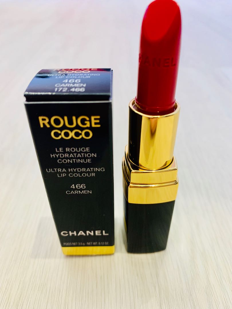 NEW Chanel Rouge Coco Carmen 466 (FREE DELIVERY), Women's Fashion, Jewelry  & Organisers, Accessory holder, box & organizers on Carousell
