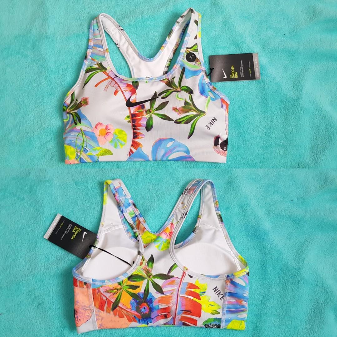 floral nike sports bra