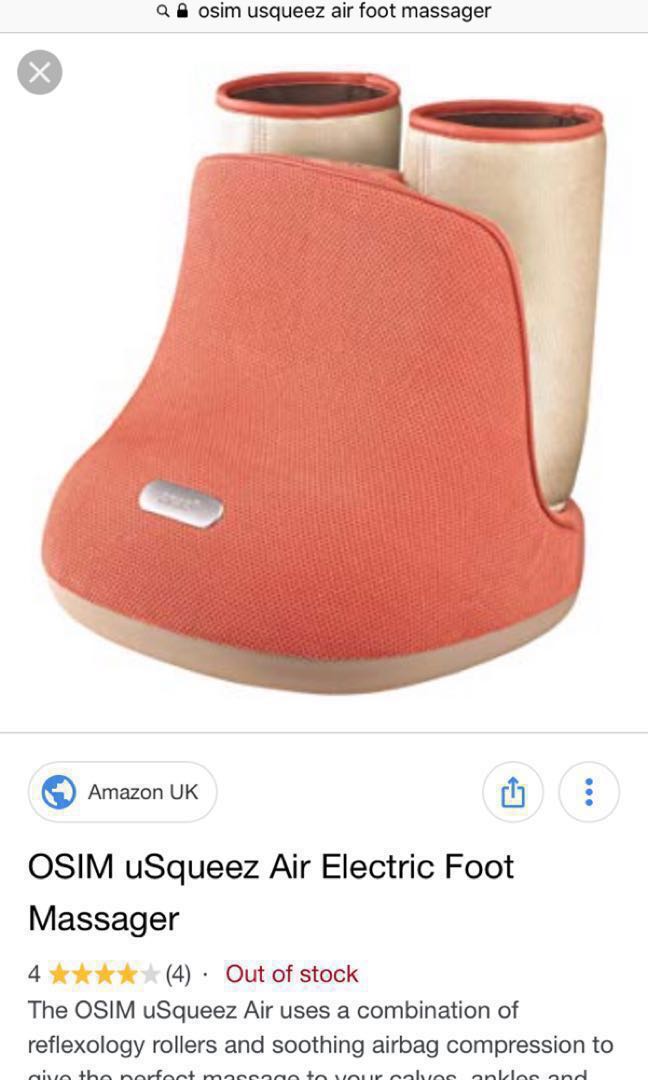 Usqueez air deals foot massager