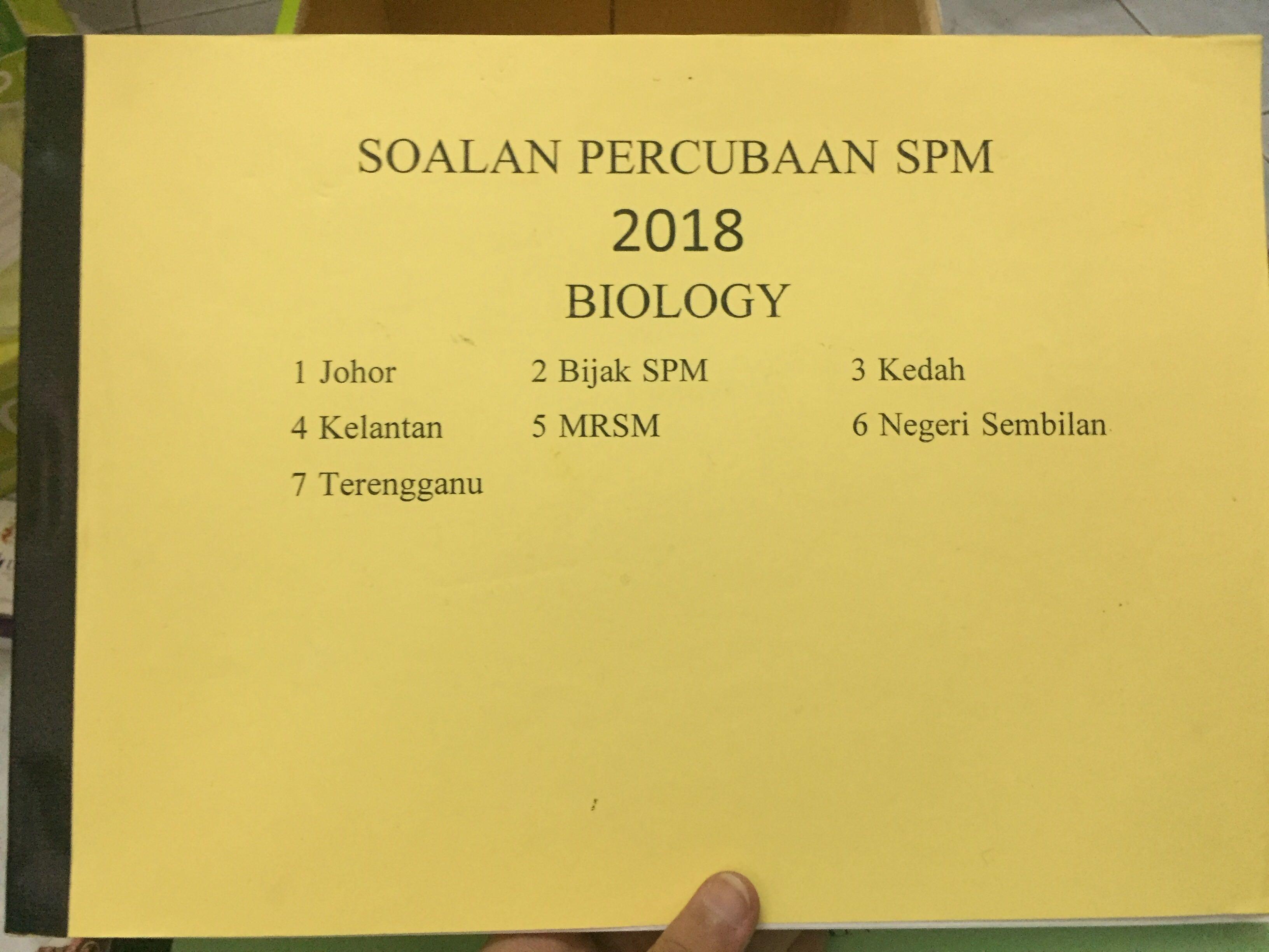 Past Year Trial Spm 2018 Papers Books Stationery Books On Carousell