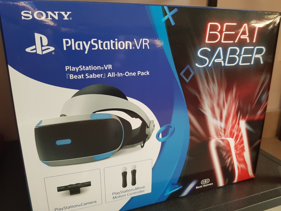 sten luge Fremmedgøre Playstation VR Beat Saber Bundle Set, Video Gaming, Gaming Accessories, Virtual  Reality on Carousell