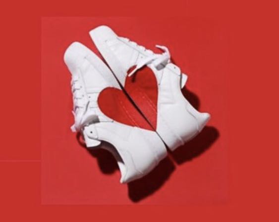 Adidas superstar 80s half heart shoes top