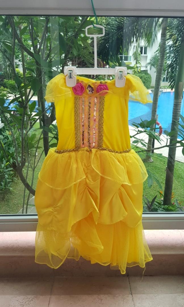 Princess Belle Costume Babies Kids Girls Apparel 4 To 7 Years On Carousell