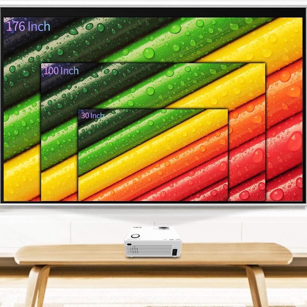 QKK AK80 Mini Projector with Carrying Bag, TV & Home Appliances, TV