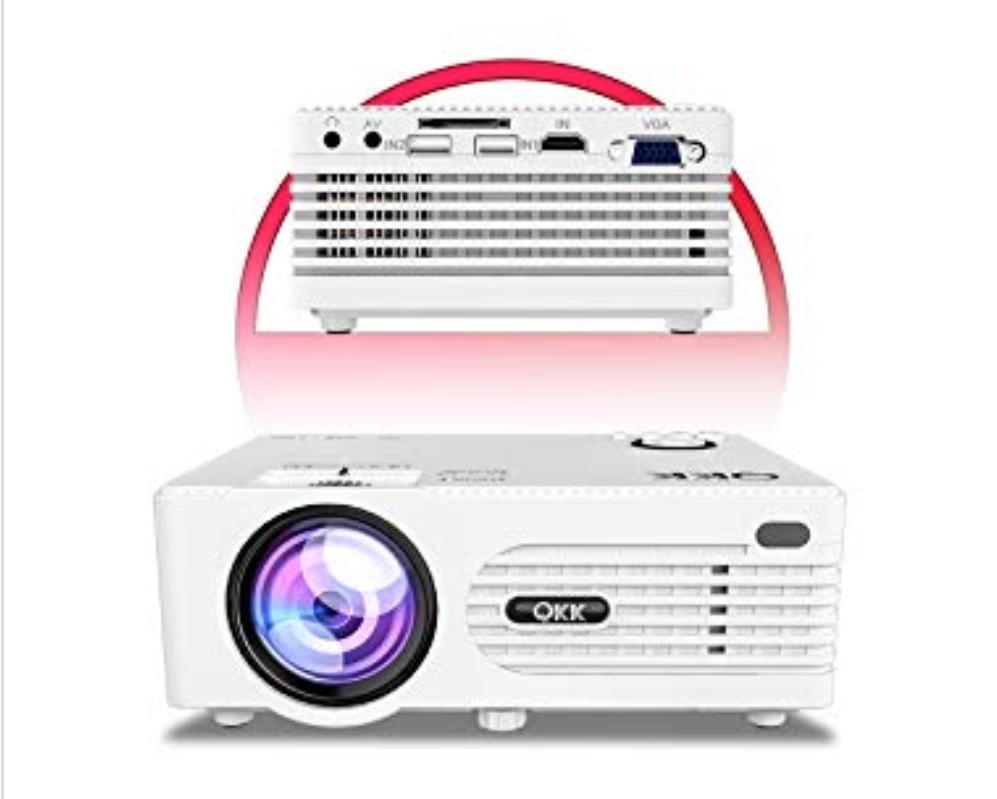 QKK AK80 Mini Projector with Carrying Bag, TV & Home Appliances, TV