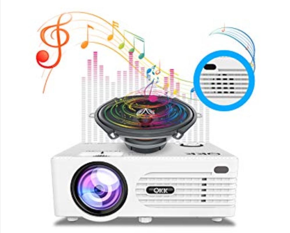 QKK AK80 Mini Projector with Carrying Bag, TV & Home Appliances, TV