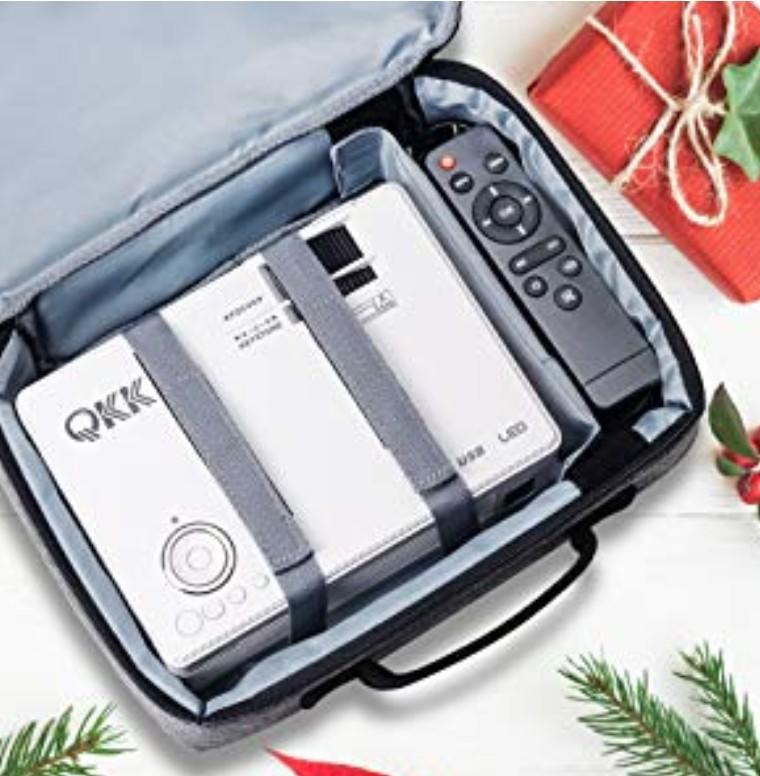 QKK AK80 Mini Projector with Carrying Bag, TV & Home Appliances, TV