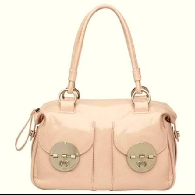 REDUCED Mimco Nude Patent Leather Bag