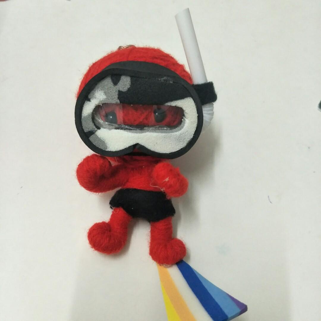 Scuba Dive Keychain, Hobbies & Toys, Stationery & Craft, Handmade Craft