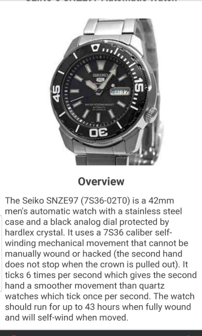 Seiko snze97 discount