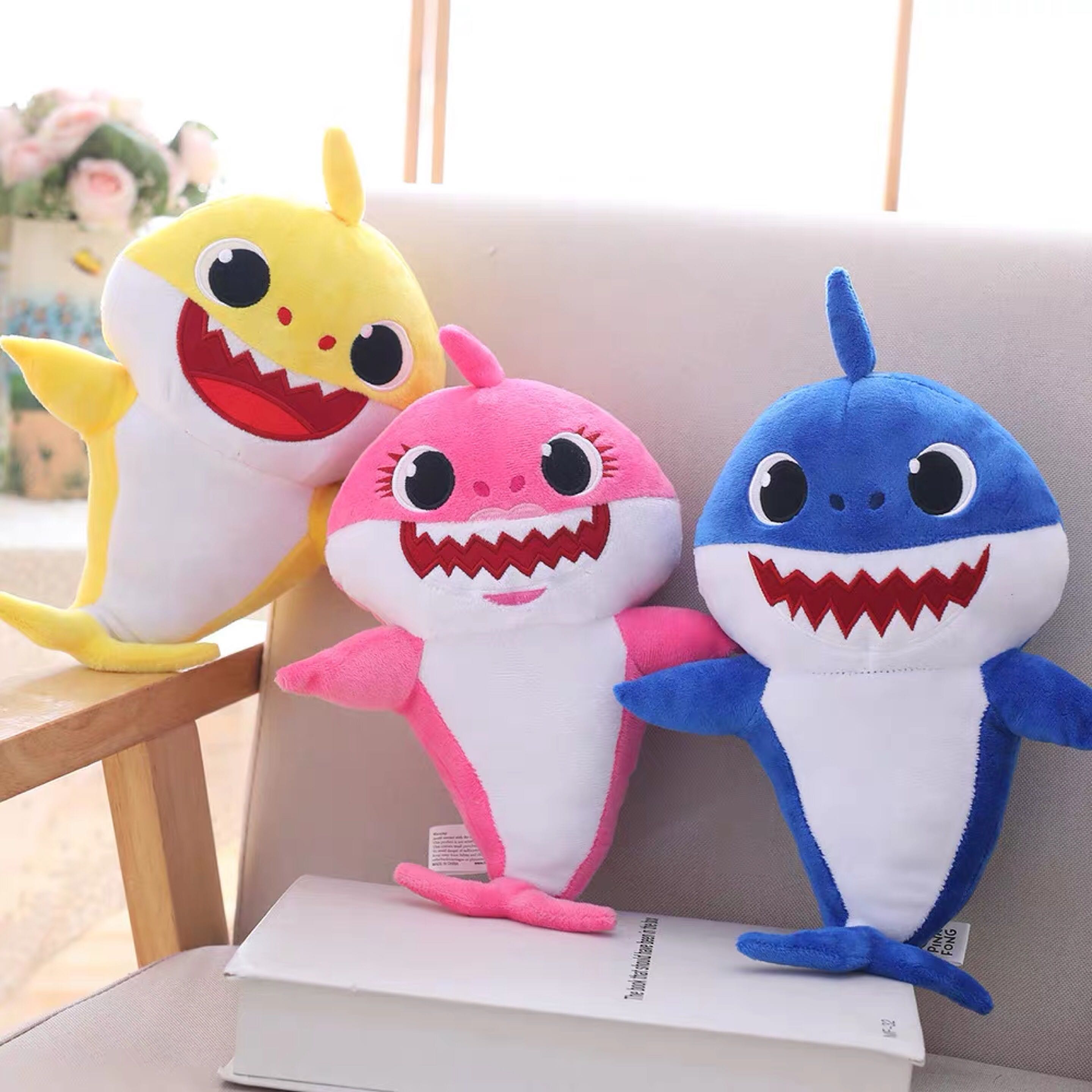 stuffed animal sings baby shark