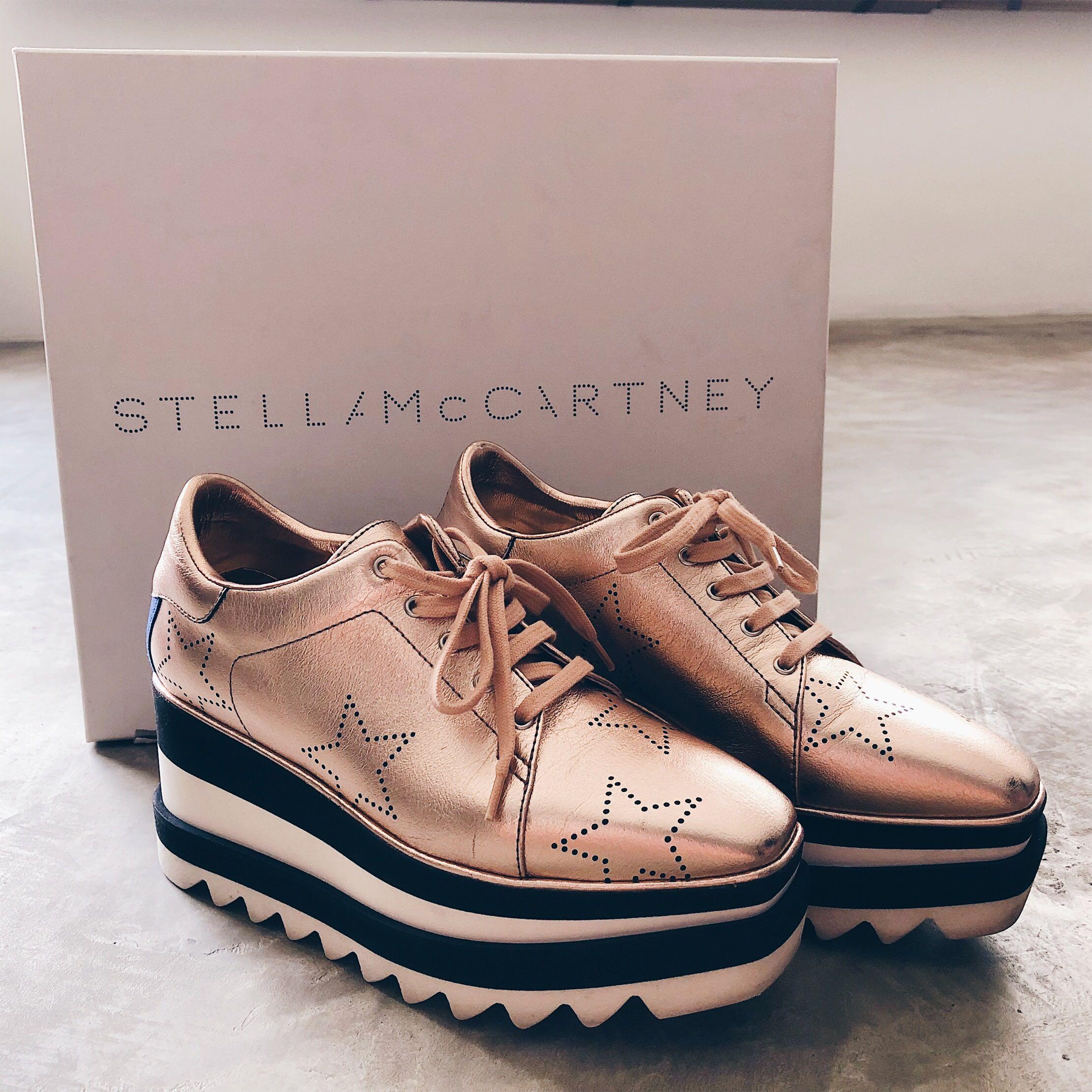 gold stella mccartney shoes